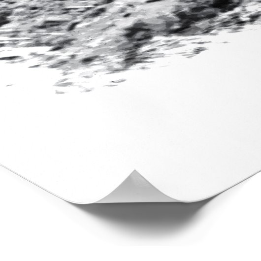 Poster Ardoise murale à long champ (Coin)