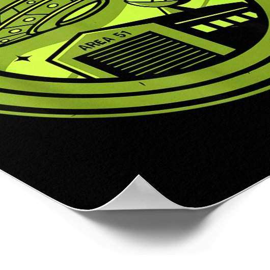 Poster Area 51 They're Watching Alien Believer Batch Ufo (Coin)