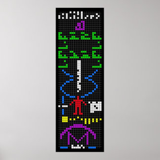 Poster Arecibo message science extraterrestre alien uni