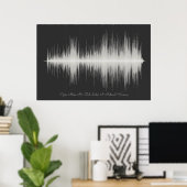 Poster Aretha Franklin Natural Woman Soundwave Art (Bureau à domicile)