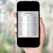 Poster Argent blanc mariage