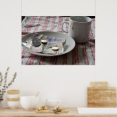 Poster argent et café (Cuisine)