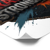 Poster Argent Frais BRAVER STRONGER (Coin)