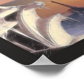 Poster Argent Gargoyle de Notre Dame, imprimer (Coin)