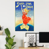 Poster Argent Star Starch Publicité Australie (Bureau à domicile)