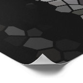 Poster Argent sur verre tendu (Coin)