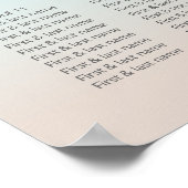 Poster Argent Turtles Plage Mariage Carte de siège (Coin)