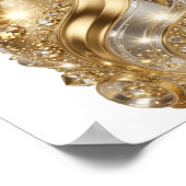 Poster Argent Vif GLAMOUR DORÉ (Coin)