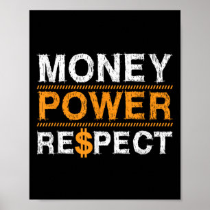 Poster Argent Wer Respect Amateur de Rap Entrepreneur Noë