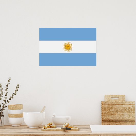 Poster Argentina flag (Cuisine)
