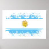 Poster Argentina flag (Devant)