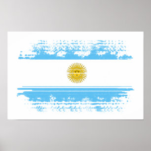 Poster Argentina flag