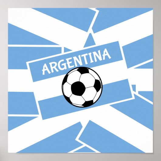 Poster Argentina Football (Devant)