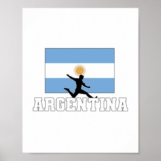 Poster Argentina Football Soccer National Team (Devant)