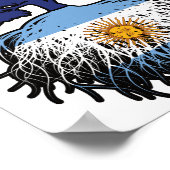 Poster Argentine Argentine Australie Australie racine arb (Coin)