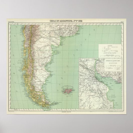 Poster Argentine, Chili (Devant)