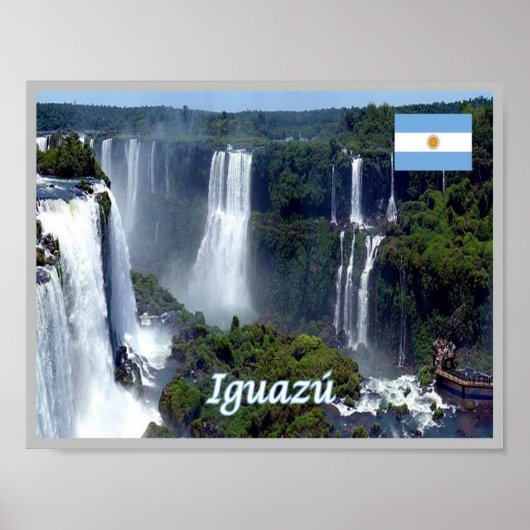 Poster Argentine - Chutes d'Iguazu - (Devant)