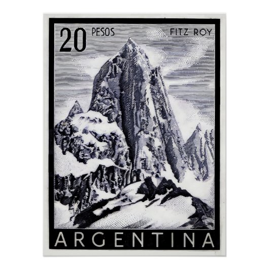 Poster Argentine El Chalten (Devant)