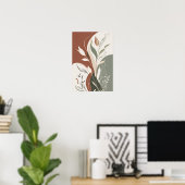 Poster Argile et feuille II (Bureau à domicile)