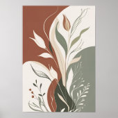 Poster Argile et feuille II (Devant)