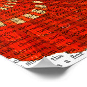 Poster Argile rouge (Coin)