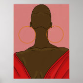 Poster Argolas com rosto (Devant)