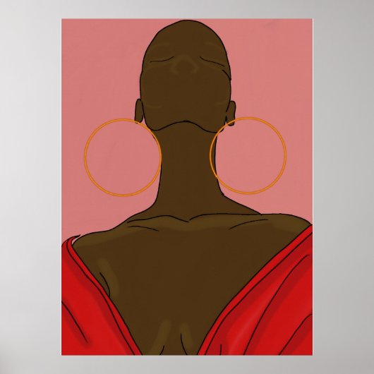 Poster Argolas com rosto (Devant)