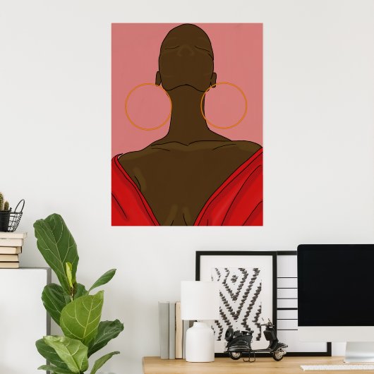 Poster Argolas com rosto (Bureau à domicile)