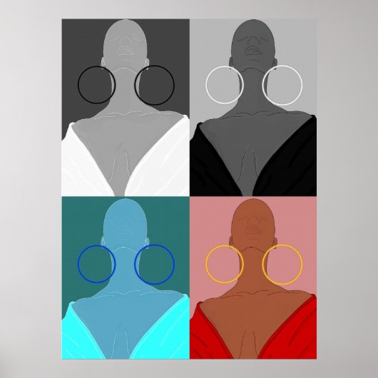 Poster Argolas de muitas faces (Devant)