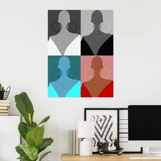 Poster Argolas de muitas faces (Bureau à domicile)