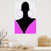 Poster Argolas original - deep pink (Cuisine)