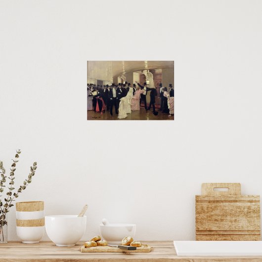 Poster Argument dans les couloirs de l'Opéra, 1889 (Cuisine)