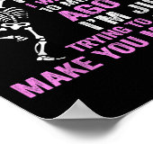 Poster Argumenter Avec Moi N'A Pas De Point Je Savais Que (Coin)