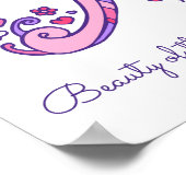 Poster Aria filles nom de la coutume décorative signifian (Coin)