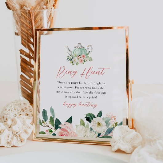 Poster ARIA Tea Party Ring Fête des mariées Jeu