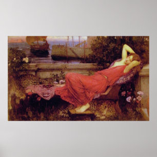 Poster Ariadne, par John William Waterhouse - 1898