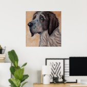 Poster Ariegeois - Portrait de chien (Bureau à domicile)