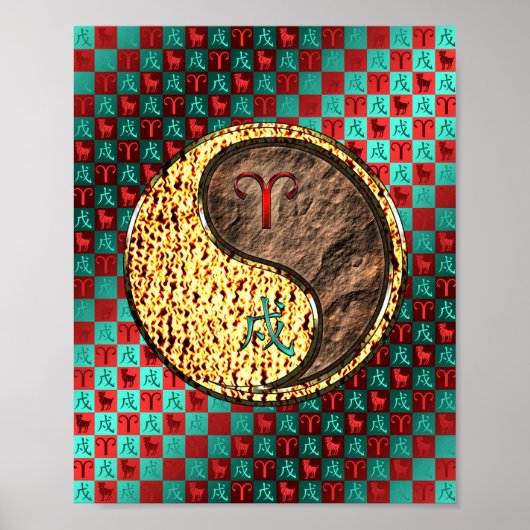 Poster Aries et Earth Dog (Devant)