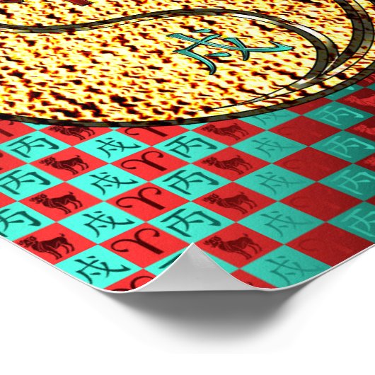 Poster Aries et Fire Dog (Coin)