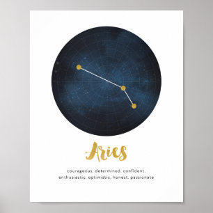 Poster Aries signe