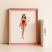 Poster Aries Star Sign Wall Art, Minimalist Zodiac