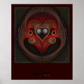 Poster Aries the Ram Abstract Art (Devant)