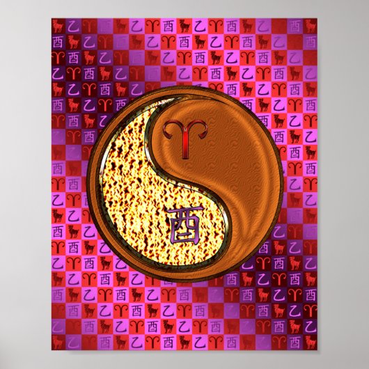 Poster Aries & Wood Rooster (Devant)