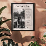 Poster Aries | Zodiac Astrologie Photo Journal<br><div class="desc">Cette affiche de zodiac d'anniversaire est stylisée pour ressembler à une couverture de journal élégant qui comporte votre propre photo et informations. Parfaites pour souhaiter joyeux anniversaire à vos amis, famille et proches. Avec le nom des récipiendaires, et les traits de personnalité du signe d'anniversaire et du zodiaque inclus, cette...</div>