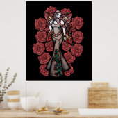 Poster Aries Zodiac Fée Déesse Astrologie Fées (Cuisine)