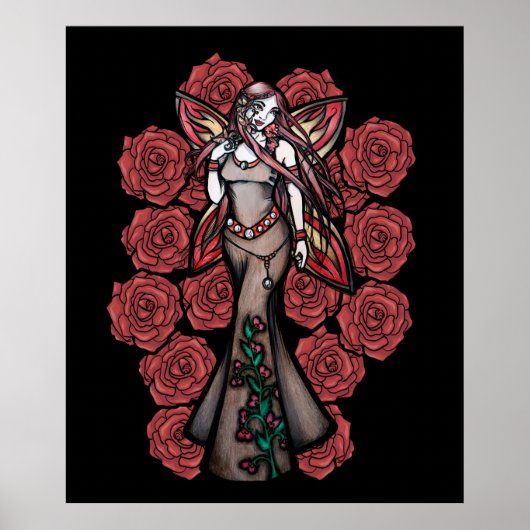 Poster Aries Zodiac Fée Déesse Astrologie Fées (Devant)