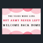 Poster ARIRANG Inspired Comeback Concert Printable Slogan<br><div class="desc">Celebrate the comeback era with this bold ARIRANG-inspired concert slogan banner. Designed in striking red, white, and black, this printable fan poster features the powerful message “The Years Were Long, But ARMY Never Left.” Perfect for concerts, fan events, watch parties, or room décor, it captures the emotion of waiting and...</div>