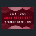 Poster ARIRANG Inspired Comeback Concert Printable Slogan<br><div class="desc">Celebrate the comeback era with this bold ARIRANG-inspired concert slogan banner. Designed in striking red, white, and black, this printable fan poster features the powerful message "2022 → 2025, ARMY Never Left, Welcome Back Home” Perfect for concerts, fan events, watch parties, or room décor, it captures the emotion of waiting...</div>