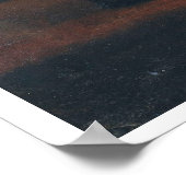 Poster Aristote avec un buste de Homère par Rembrandt (Coin)