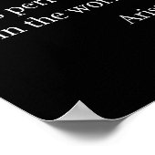 Poster Aristote Citation Plaisir Dans Le Travail Aristote (Coin)